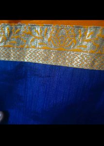 Offer 💥Festive Saree &amp; Blouse 🌟🧡💙🌟