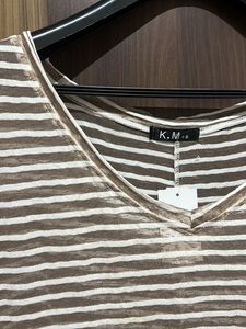 Striped V-Neck Top
