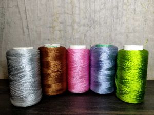 Colorful Thread Spools - Set of 5