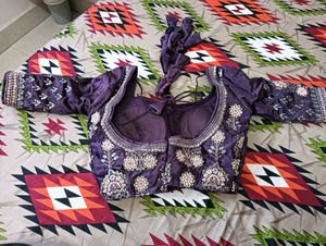 purple and Red blouse