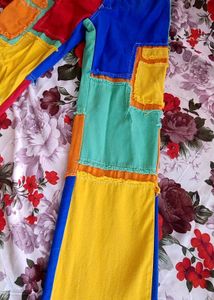Colorful Patchwork Jeans
