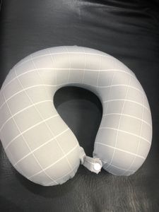 Light Grey Neck Pillow With Memory Foam
