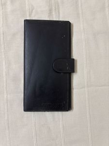 Genuine Leather Black Ladies Wallet