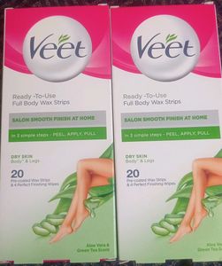 Veet Ready-to-use Full Body Wax Strips - 2 Pack