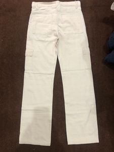 White Cargo Pants Size 30