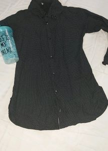 Beautiful Black Dotted Shirt