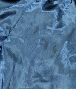 Satin Blue Night Suit Set (Women)