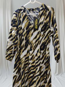 Animal Print Midi Dress
