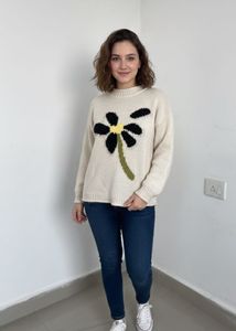 Floral Knit Sweater