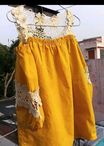 Yellow Lace Top