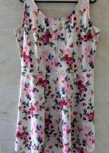 Floral Fit &amp; Flare Dress - Myntra
