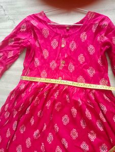 Pink Printed Kurta