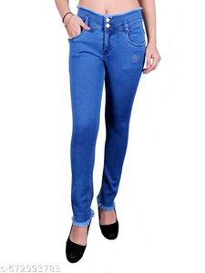 Stylish Dark Blue Denim Jeans