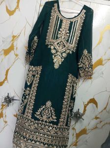 Emerald Green Embroidered Salwar Kameez