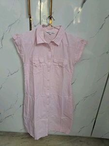 Elegant Pink &amp; Gold Ethnic Gown