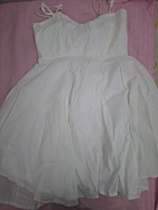 White Sundress with Spaghetti Straps