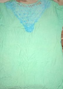 Fluorescent Green Colour Top