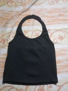 Black Halter Top