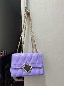 Lilac Quilted Chain Bag