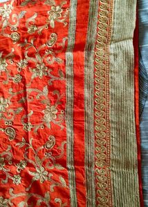 Orange Stitch Kurti