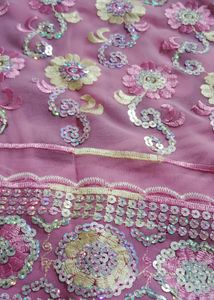 Pink Saree With Blouse