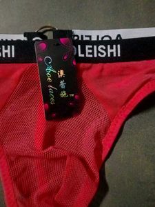 Red Aoleishi Mesh Thong