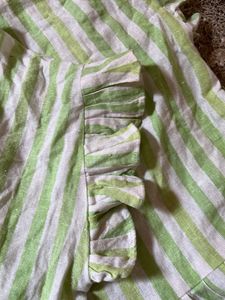 Striped Ruffle Top