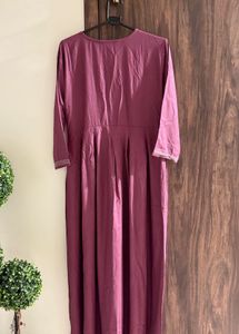 Elegant Maroon Embroidered Kurta
