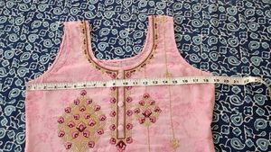 Embroidery Pink Kurta