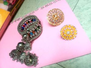 Jewelry Set: Combo Of 2 Rings and Bracelet