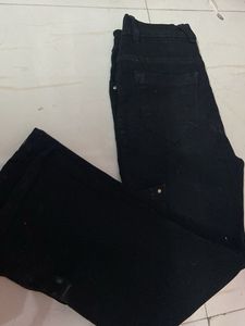 Black Cargo Jeans ankel length