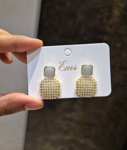 Pearl Square Shape Earrings