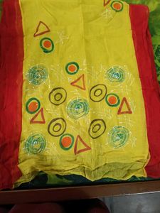 Colorful Printed kids Saree