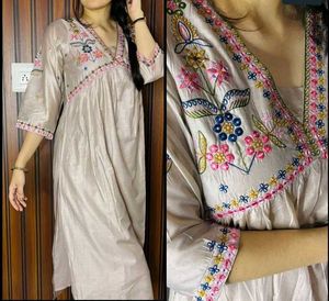 Premium Blush Pink Kurta Set With Lining