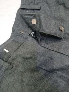 Gray Casual Pants