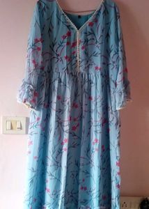 New Sky blue Maxi Dress