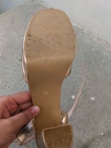 Rose Gold Platform Heels