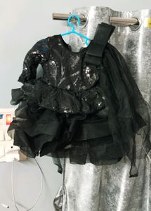 Black Frock For 1 Year Baby Girl