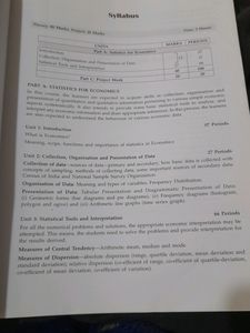 Class XI Statistics For Economics