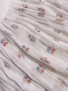 Elegant White Embroidered Lehenga Choli