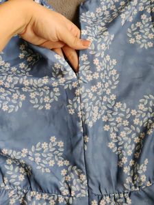 **Price Drop**Light Navy Blue Fit and Flare Dress