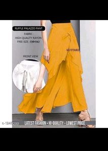 Ruffle Palazzo Pants