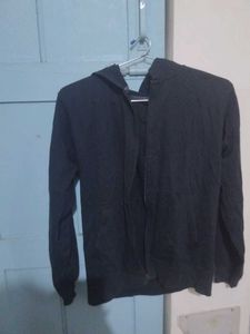 Black Jacket With Hoody