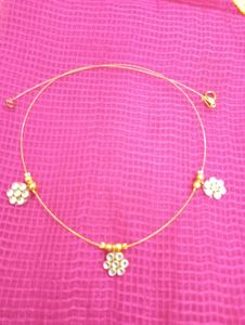Invisible Chain Dainty Floral Necklace