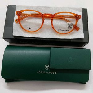 John Jacobs Orange Acetate Glasses