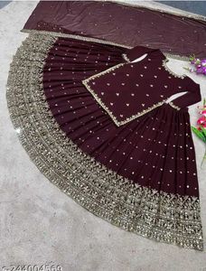 Maroon Embellished Lehenga