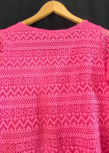 Women&#39;s pink Lace Top