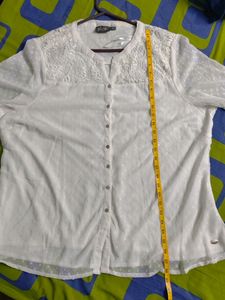 Plus Size White Lace Top From Westside