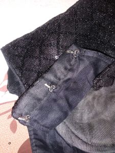 Elegant Black Sequin Blouse