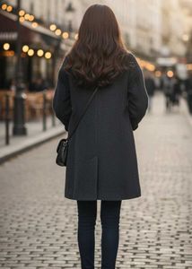 dark blue winter coat ✨ 36-38